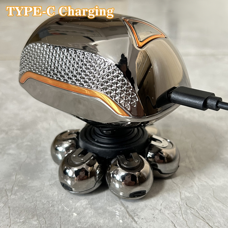 Afeitadoras de cabeza para hombres calvos, maquinilla de afeitar eléctrica rotativa, Afeitadora inalámbrica para hombres, maquinillas de afeitar eléctricas multifuncionales para hombres calvos, impermeables
