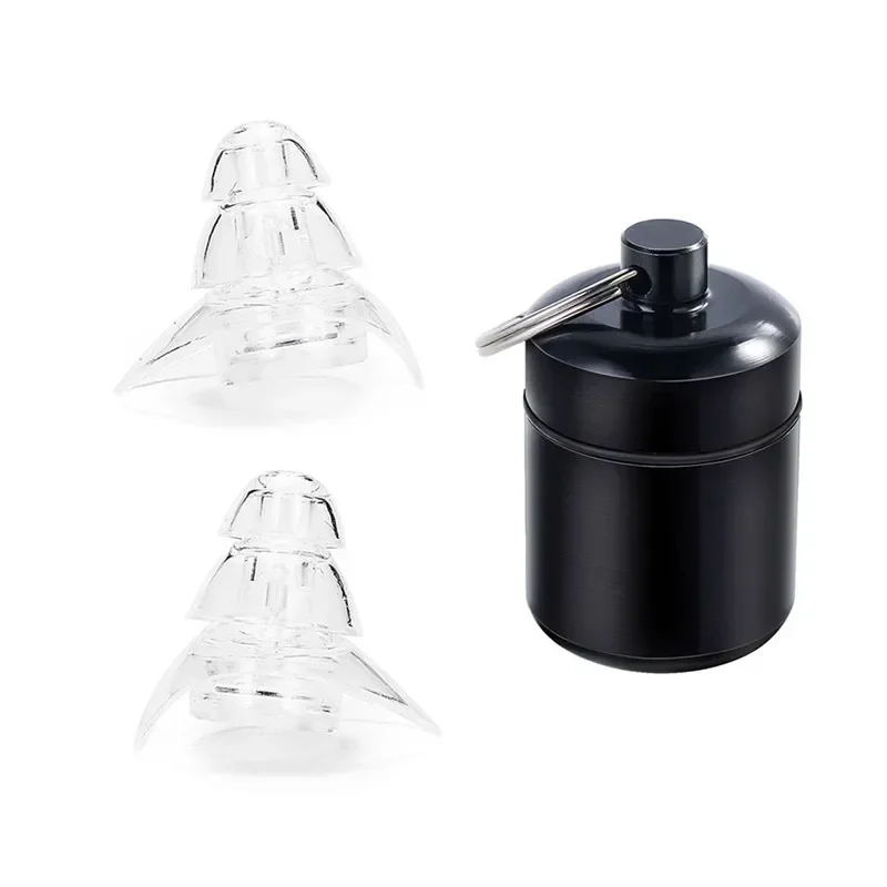 Tapones para los oídos de silicona suave, protección auditiva, tapones para los oídos reutilizables para música, Protector de oídos con reducción de ruido para dormir, bandas de Bar para DJ, deporte