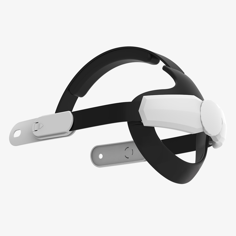 til oppdrag 3s vr spilling elite hodestropp med komfortabelt ansiktsgrensesnittbrakett til meta oppdrag 3s vr-tilbehør: Hvit
