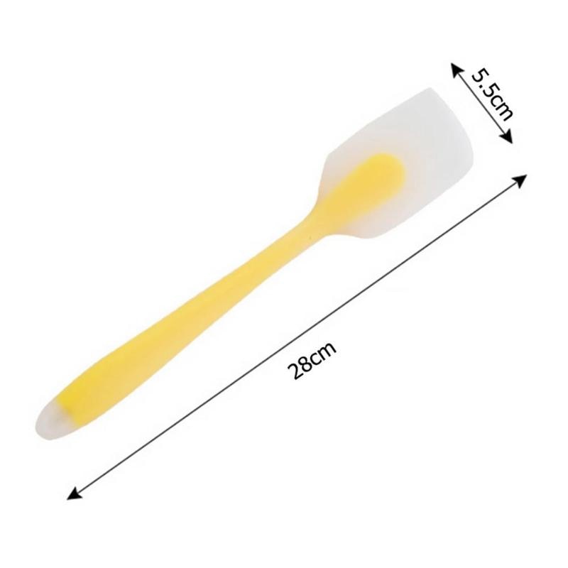 Kitchen Silicone Spatula Rubber Baking Scraper Mixer Non-Stick Pastry Cake Scraper Brush 2 Sizes Kitchen Bakeware Tools: 28X5.5cm