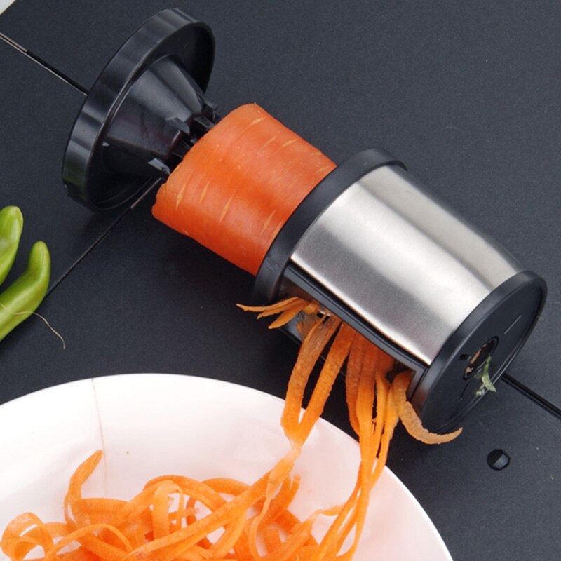 Handheld Stainless Steel Spiral Vegetable Slicer Cutter Vegetable Spiralizer Spiral Slicer Zucchini Kitchen Gadgets KC1699