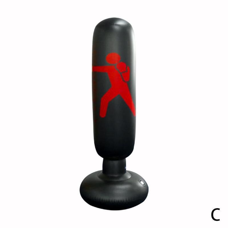 Pvc Sandbag Inflatable Boxing Bag Foldable Tumbler Boxing Bag Fitness Punching Training Bag Type O6E0: C