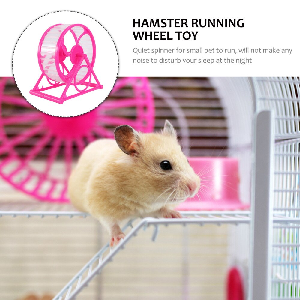 Jaula silenciosa para hacer ejercicio para mascotas, rueda deportiva para hámster, trotar, ratas y correr