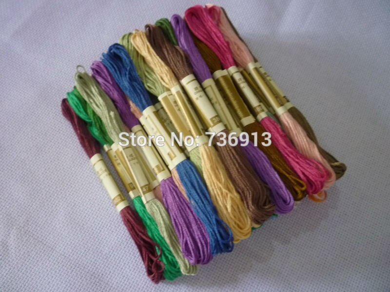 100% Cotton Cross Stitch Floss Thread Yarn---All Different Colors