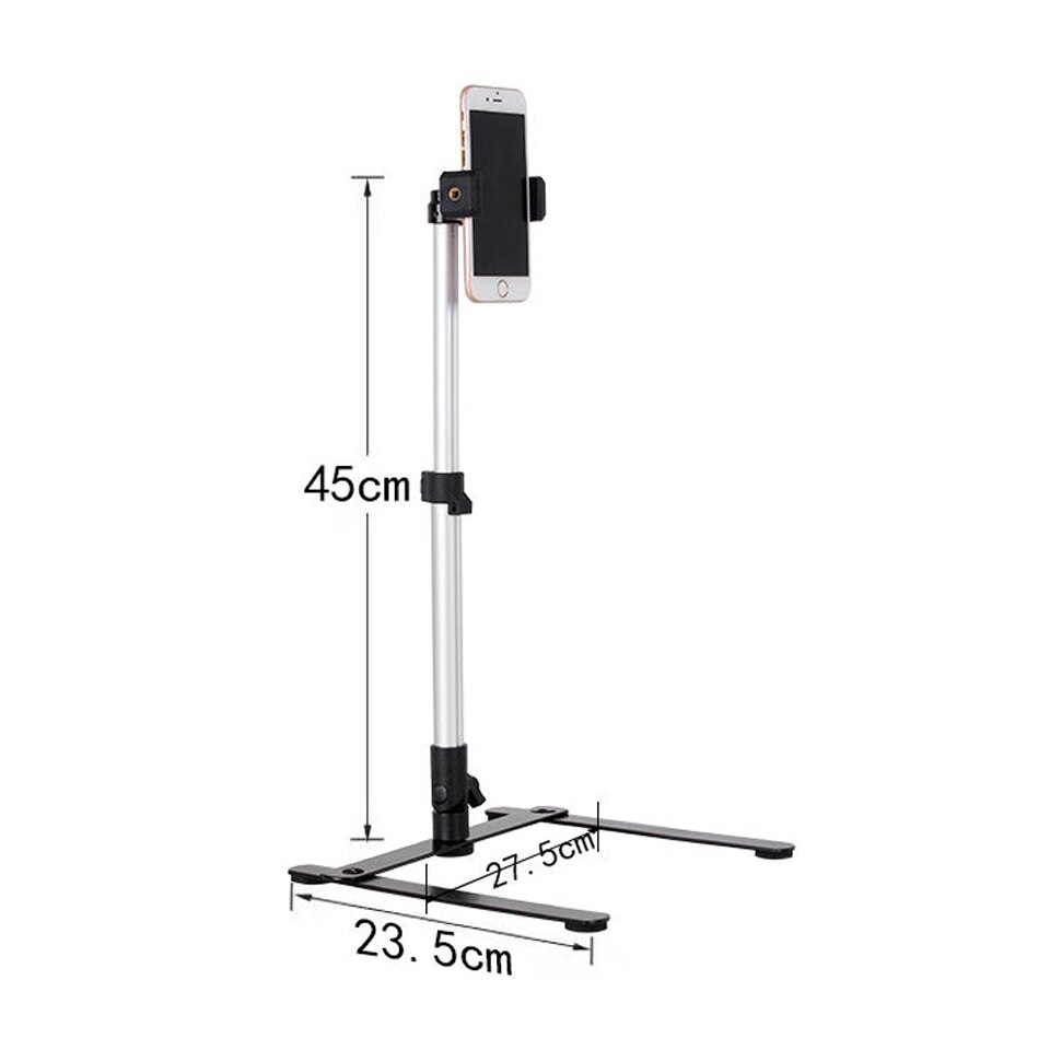 Foldable Overhead Tripod for Smartphone Desktop Tripod for Iphone Phone Tripodlar Tripodes for Note Shooting Tripe for Mobile