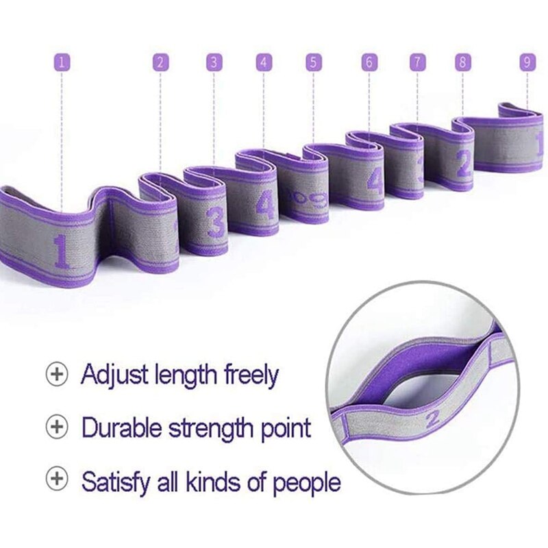 Weerstand Band,Sport Band Voor Fysiotherapie, Yoga, Revalidatie En Oefening Thuis, Wasbaar, hoge Elasticiteit, 1.05 M