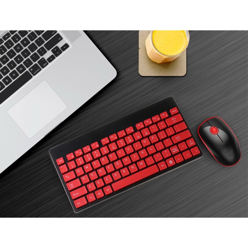 Wireless Keyboard Mouse Silent Ultra-Thin Combo Set for Office Home Laptops PC