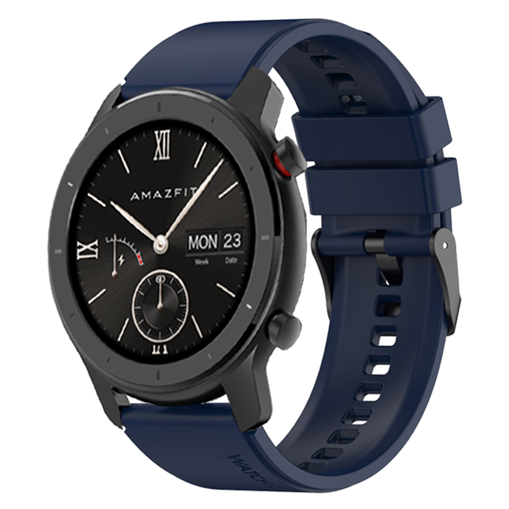 Silikonereim til Amazfit GTR 42mm - Erstatningsarmbånd 20mm