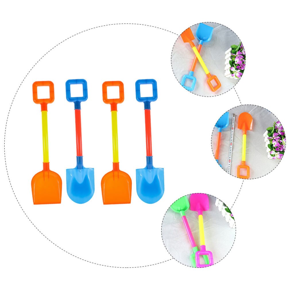 8pcs Sand Shovels Children Sand Shovels Long Handle Shovels