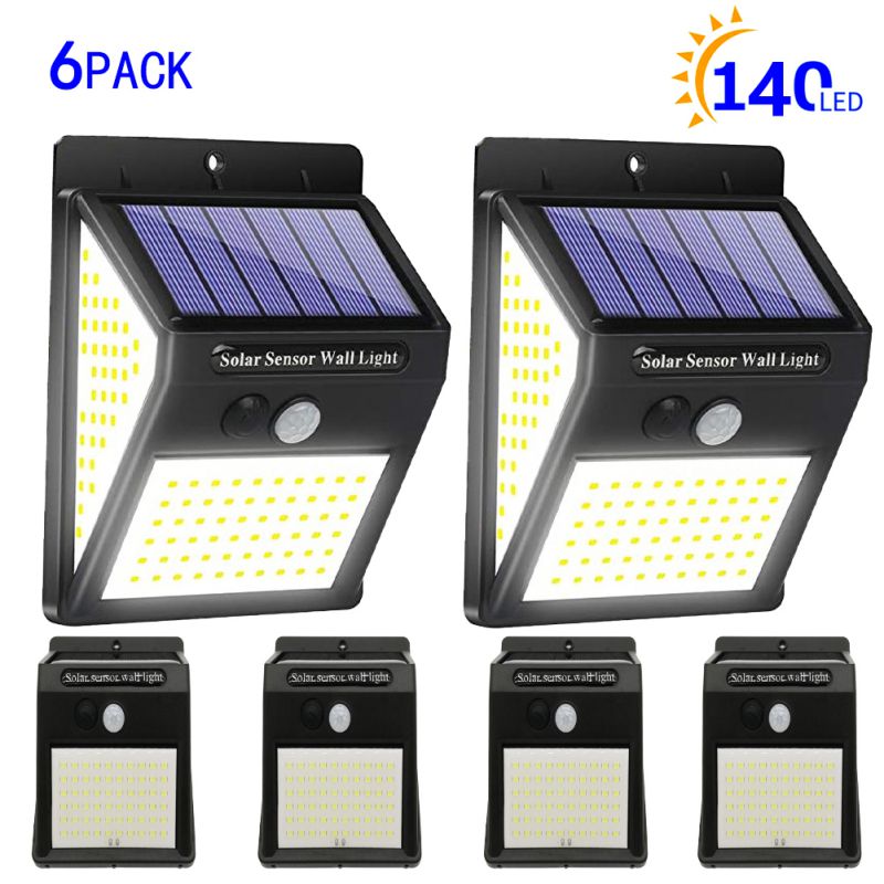 Solar Lights Outdoor 270° Lighting Angle Wireless IP65 Waterproof Outdoor Solar Security Light For Porch Garden Yard Fence Patio