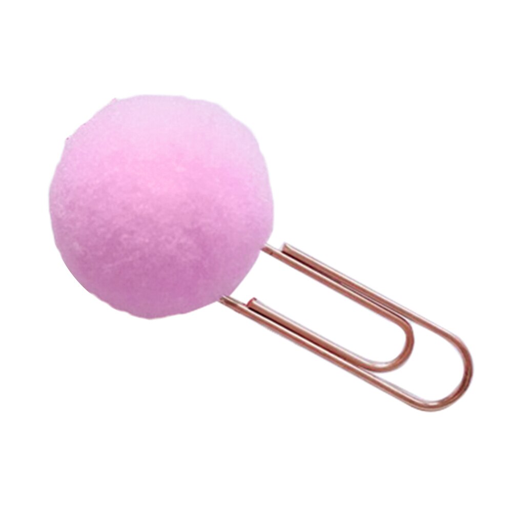 10 stk hårbold papirclips ringbind klemme memo holder bogmærker kontorpapir: Lilla