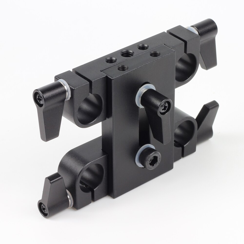 60mm to 60mm Riser Bridge Adapter 15mm Rod Clamp fr 15mm Rod Support System LWS Arriflex ARRI DSLR Camera Camcorder Rig V3