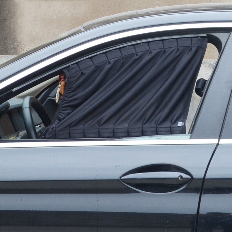 2pcs Car Anti-UV Side Window Curtain Auto Windows Sun Shade Curtain Cars Anti Glare Front Rear Window Sunshades Easy to Install