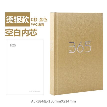 YINGLIJIA 365 Plan Schedule Book Business Notebook Time Management Diary A5 Notebook Notepad Blank 1PCS: 3