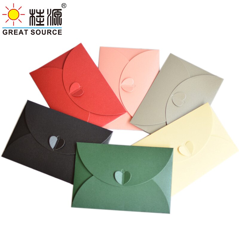 Uitnodigingsenvelop voor een feestje, kaartenvelop 300g kleuren parelmoer kunstpapier envelop  (50 stuks)