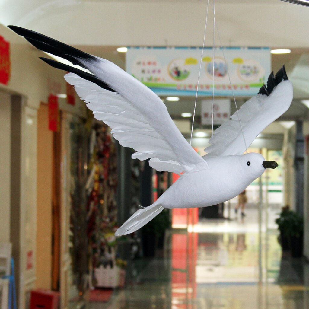 Presentes criativos voando espuma gaivota aves estátua artesanato parede pendurado arte ornamentos para casa