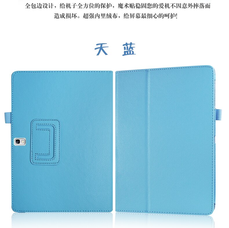 Funda de piel sintética para tableta Samsung Galaxy Tab S, protector inteligente para Tablet de 10,5 pulgadas, T800, T805, SM-T800