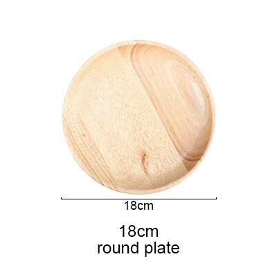 Kinesisk stil bøg træplade retter frugtbakke valnødplader køkkenredskaber mørk valnød solid træskål bordsæt: 18cm