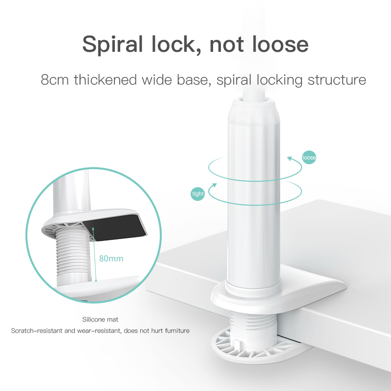 Universal 360 Rotating Flexible Arm Phone Holder Desktop Bed Lazy Tablet Clip Bracket Mobile Stand Support For iPhone Samsung