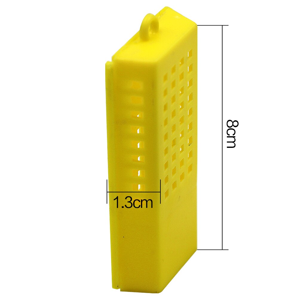 15pz Apicoltura scimmia regina allevamento gabbie gabbia di Trasporto cellulare di plastica inviare posta di nuovo Rif giallo trasparente forniture di attrezzature: giallo