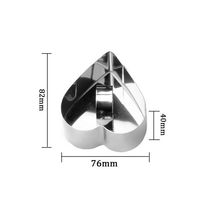 Nowe formy robić sałatek naczynie robić zapiekania Diy narzędzia robić pieczenia foremka na babeczki sałatka deser umierać pierścionek mus ciasto ser narzędzie ze stali nierdzewnej: serce