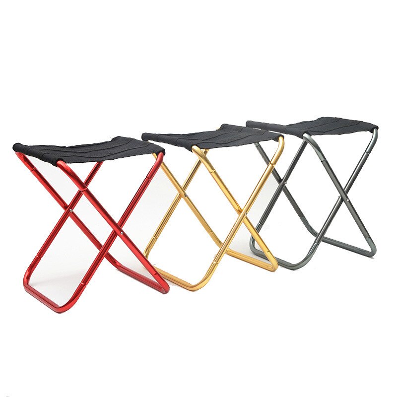 Banc pliable Portable léger, petit tabouret, chaise de voyage, pique-nique, pêche, métro, Train, Camping