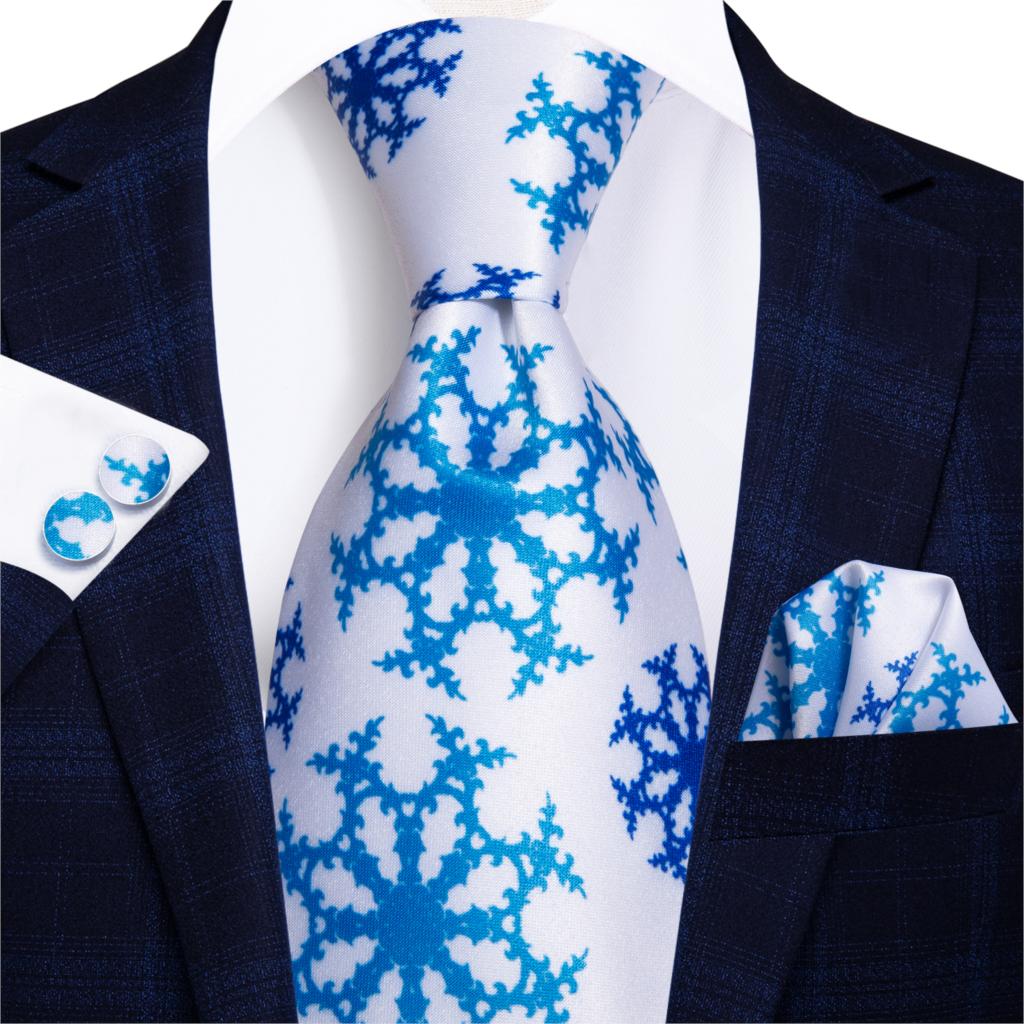 Hi-Tie-corbata de seda 100% para hombre, corbatas formales de lujo para boda, color azul, 8,5 cm: SN-3094