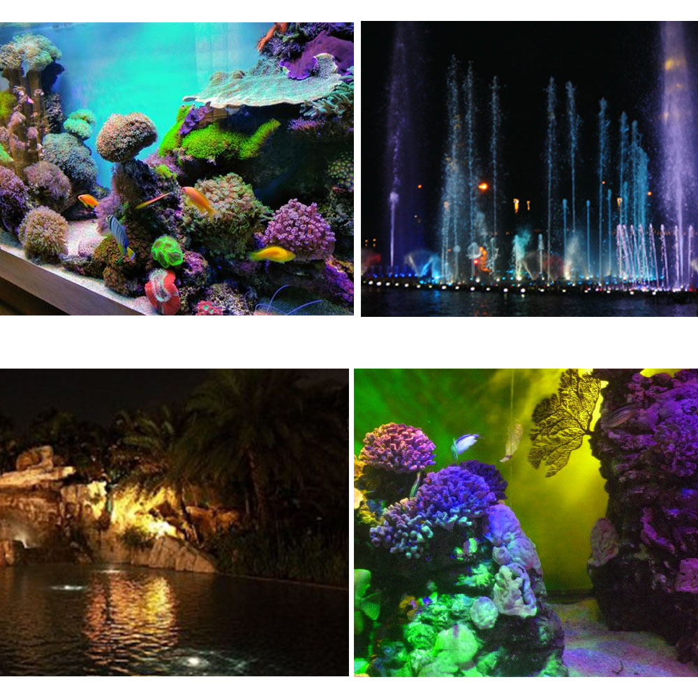 Rgb Solar Led Onderwater Verlichting Waterdichte Vijver Water Tuin Aquarium Spotlight Landschap Lamp Led Gazon Verlichting