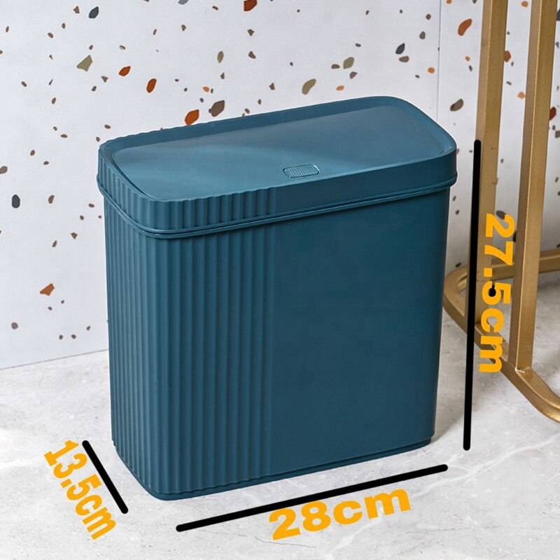 Recycling Bin Trash Can With Lid Garbage Bucket Recycle Bin Containers Trash Can For Kitchen Bathroom Toilet Office