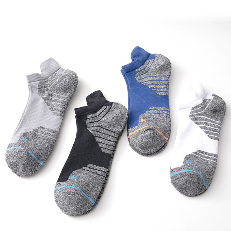 Heren hardloopsokken katoenen compressie fietssokken elite hardloopsokken basketbal fietssokken lage hardloopsokken