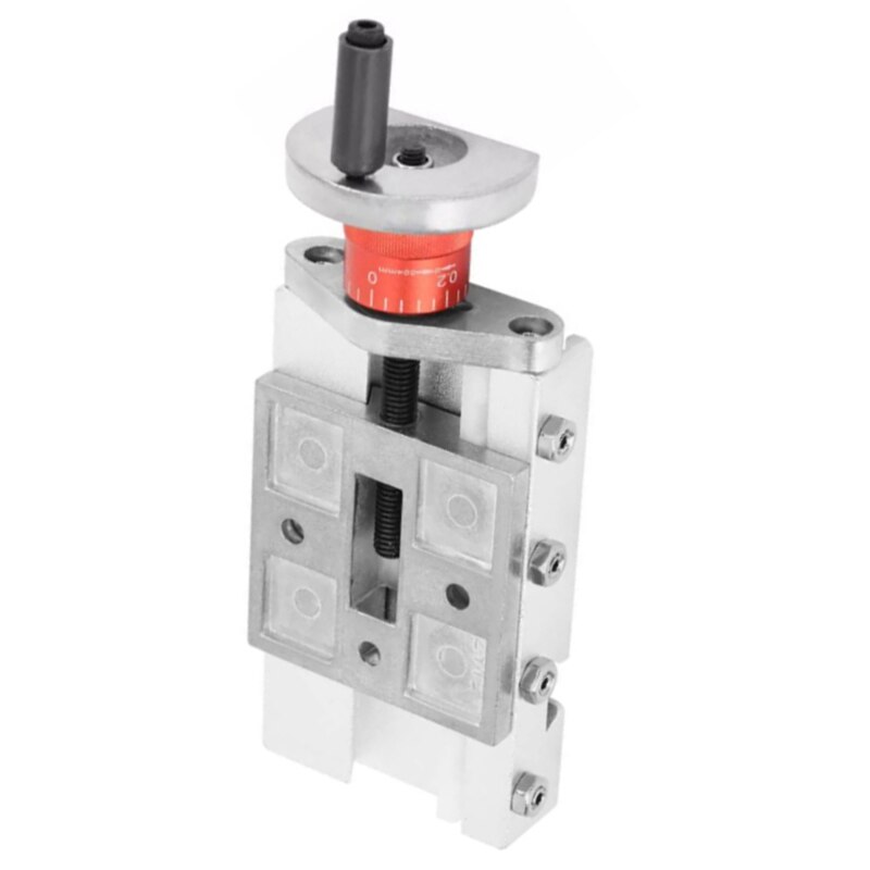 32mm Metal Cross Slide Longitudinal Slide Block Z008M for Mini Lathe Feeding Relieving Axis Y/Z Metal Slide