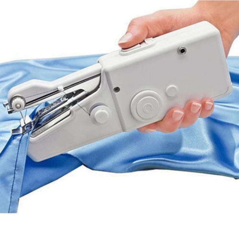 Portable Mini Hand Sewing Machine Quick Stitch Sew Needlework Clothes Fabrics Sewing Machine Household Electric Sewing Machine