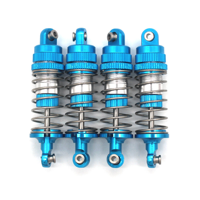 Mjx 14301 13402 14303 1/14 RC control remoto coche accesorios de mejora de metal amortiguadores de presión de aceite delanteros y traseros: Azul cielo