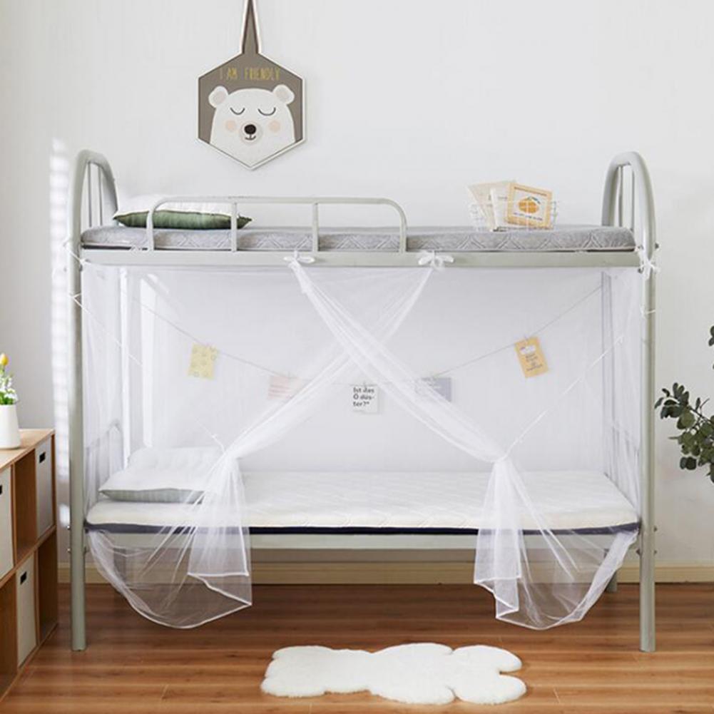 196*165cm łóżko kopułkowe moskitiera baldachim oddychająca siatka projekt prosta instalacja pojedyncze łóżko baldachim zasłona moskitiera