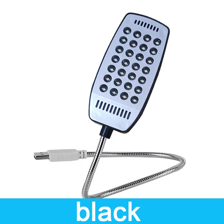 Ultra Bright 28/6LEDs Reading Lamp LED USB Book Light Flexible Table Lamps Night Lamp for PC Computer: black