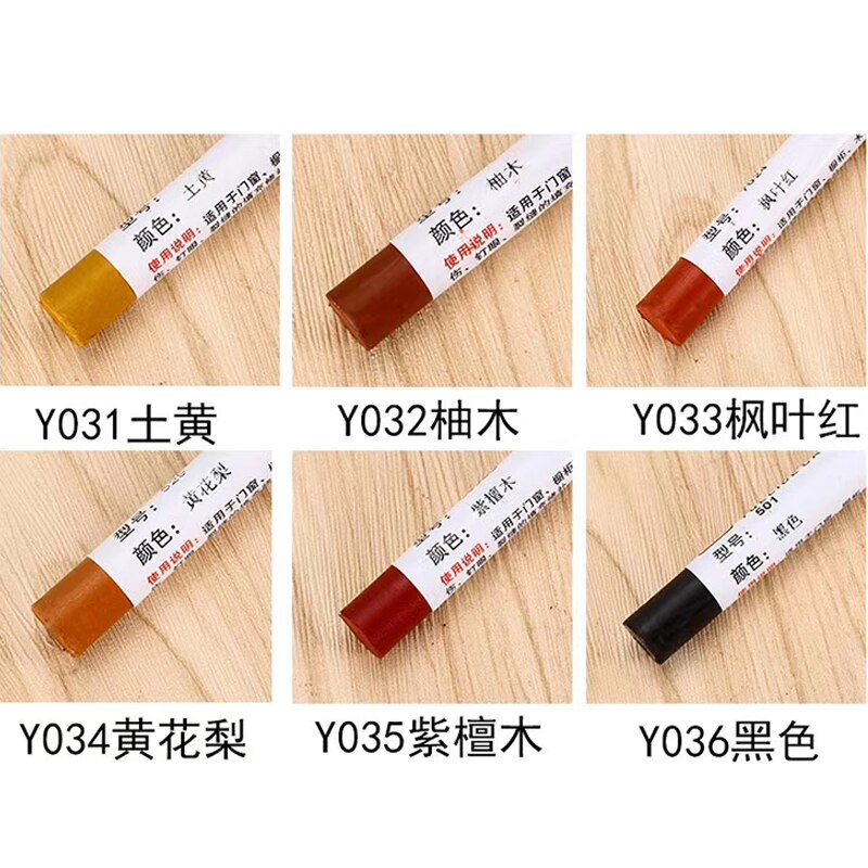 Hout Reparatie Kit Meubels Verf Floor Reparatie Floor Wax Krijt Scratch Patch Verf Pen Hout Composiet Reparatie Materiaal: 20pcs D