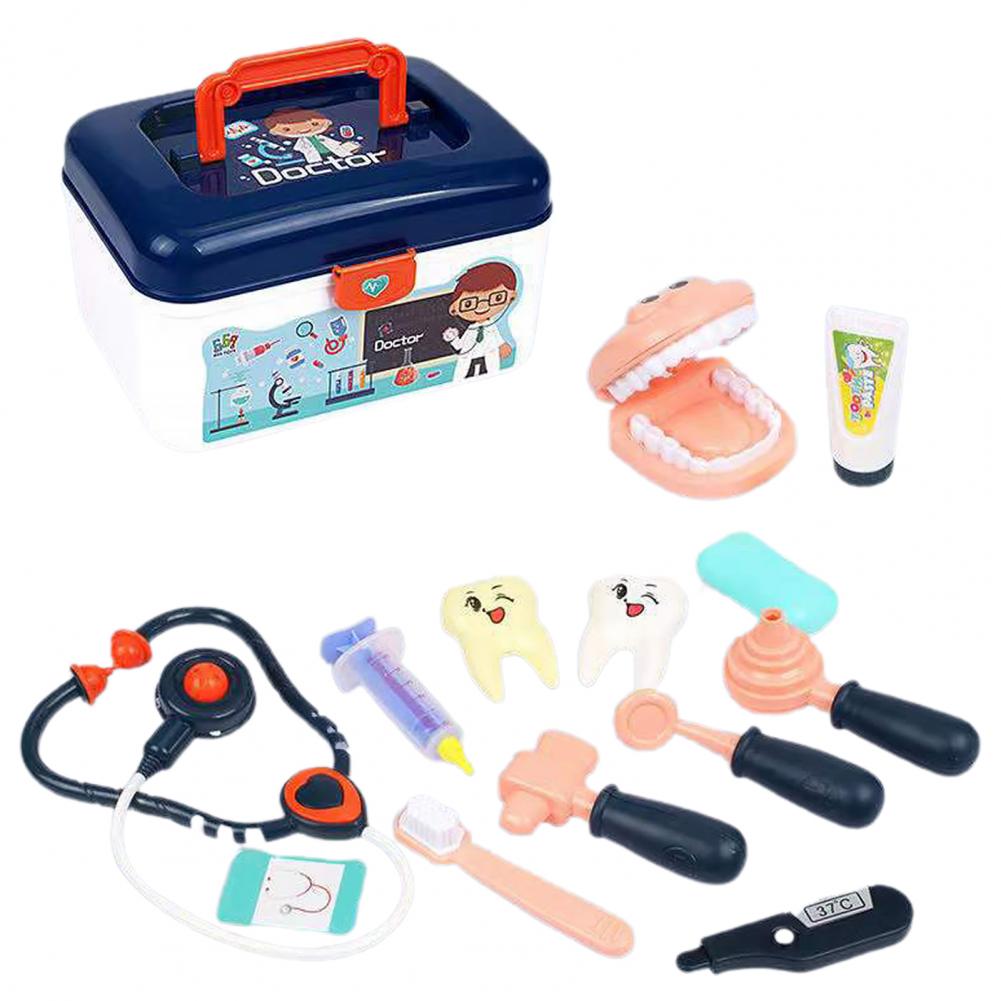 1Set Pretend Play Toy ole Play Doctor Game Realistic Long Lifespan Plastic Play House Doctor Kit Toy for Boy