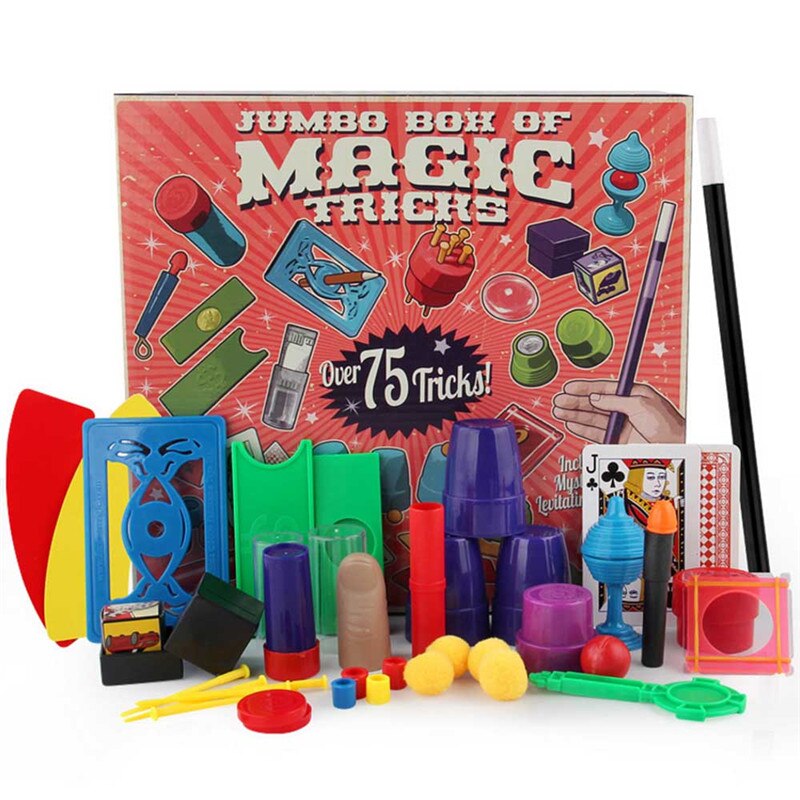 Children's Educational Magic Prop Toy Close-up Stage Magic Props Set Big Box Adult Children Magic Toy: A2