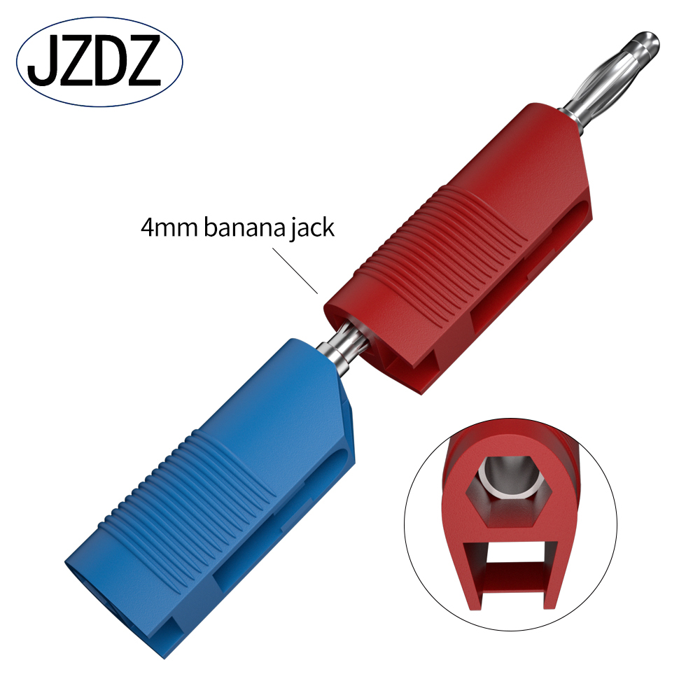 Jzdz 5 Stuks 4Mm Koperen Vernikkelde Bananenplug Geplaatst 4Mm Bananenplug Connector Stapelbare Schroef Fixatie J.10032