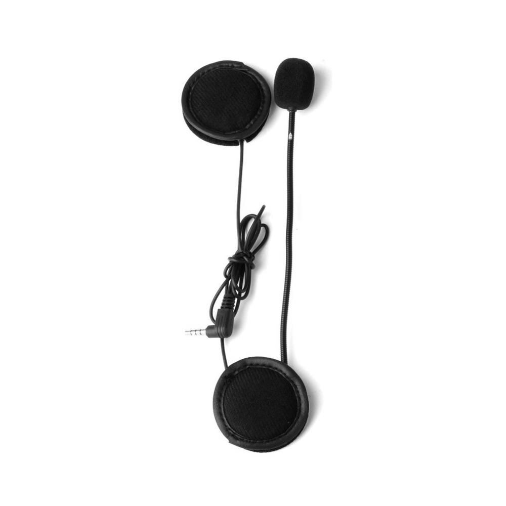 2 st 3.5mm v6 pro tillbehör hörlurar högtalare mikrofonklämma för vnetphone  v4/v6 motorcykelhjälm bluetooth intercom