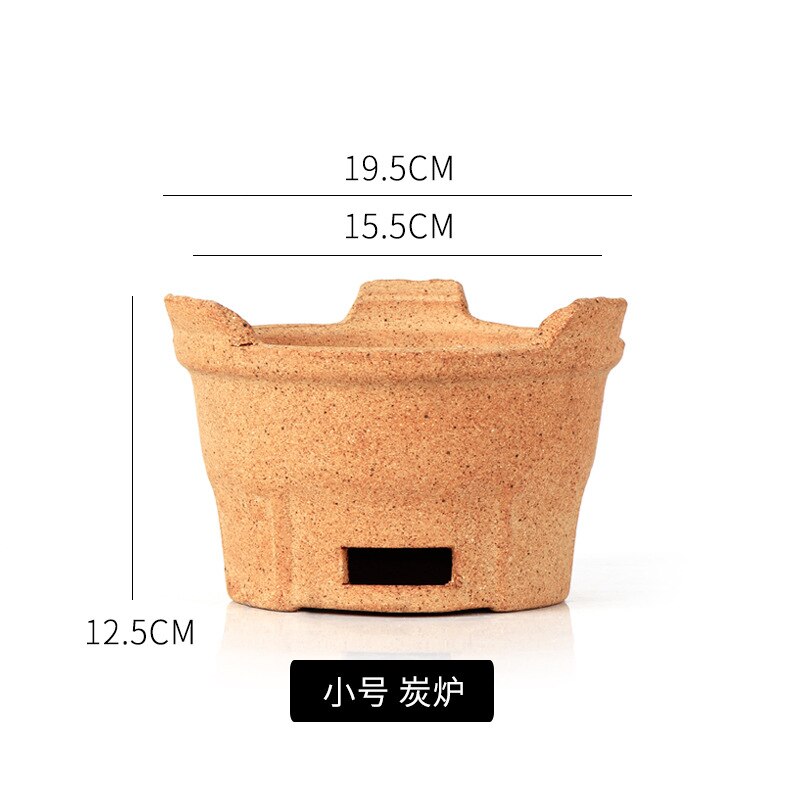 Mini stove Carbon mud soil stove charcoal old clay oven BBQ grills chafing dish small commercial carbon furnace home: S charcoal stove