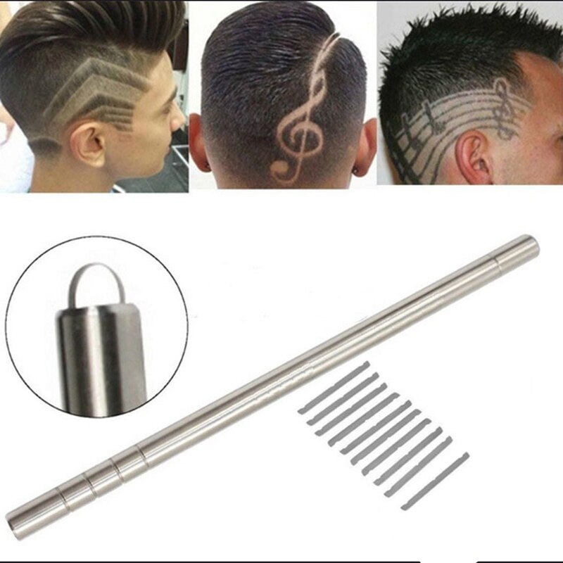 Hår tatovering mønster styling ansigts øjenbryn styling udstyr, hår sculpting pen  + 10 blade