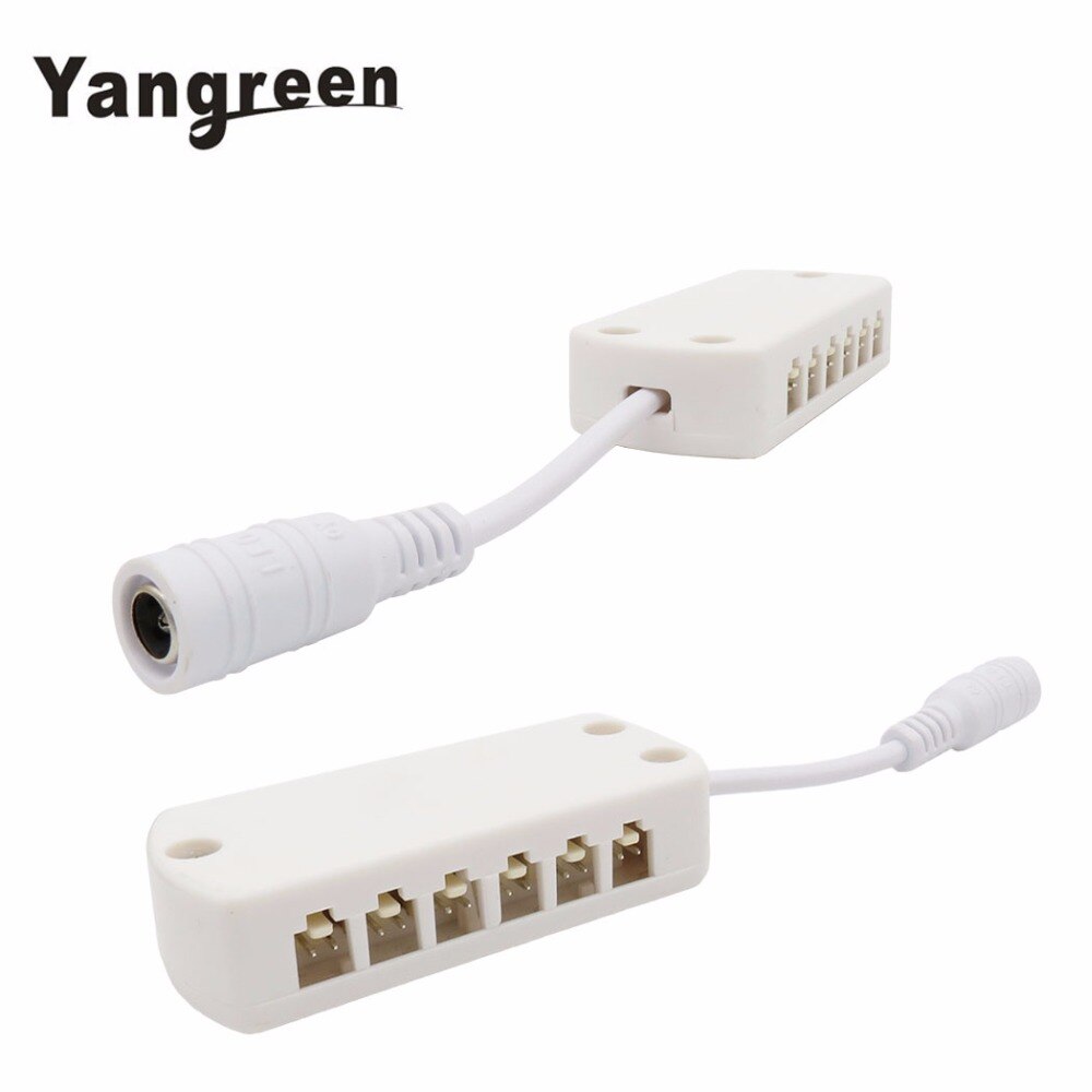 6pcs 4pcs/lot Led Spotlight Cabinet Spotlight With DC Connector Splitter 1.5W Warm White White Led Lamp Cabinet Counter Showcase