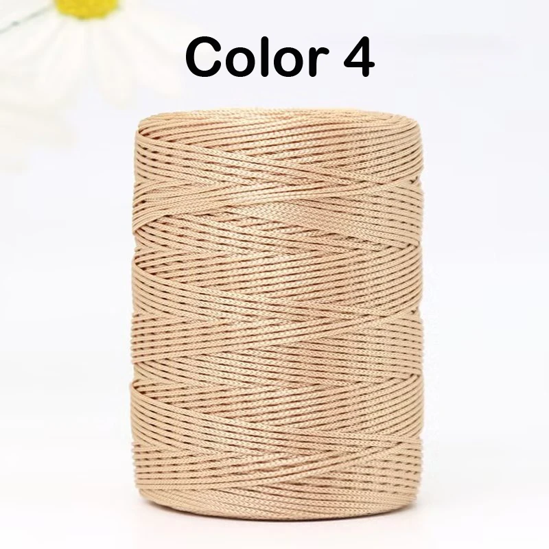 1mm 230 Meters Summer Crochet Thread for DIY Knitting Bag Shoes Hat Hollow Polyester Rope for Handmade Yarn Craft Ice Silk
