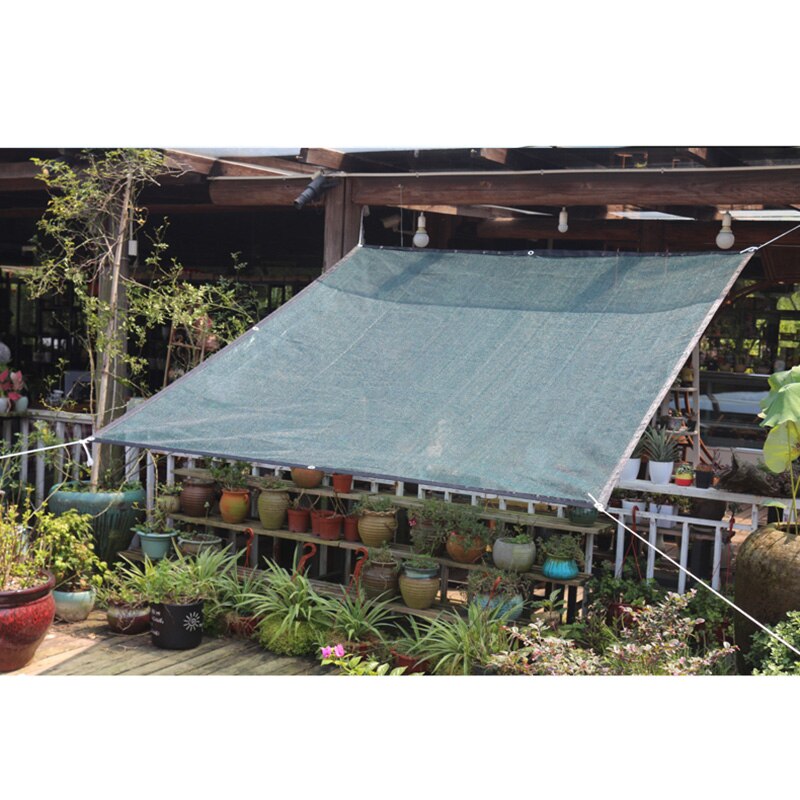 Rektangel solskærmssejl uv-blok åndbar til udendørs gårdhave haveplante yu-hjem