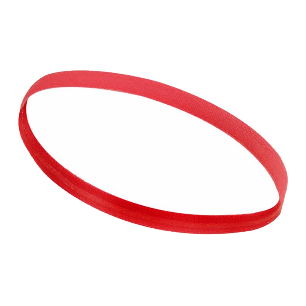 Gym Anti-Slip Dunne Elastische Sport Hoofdband Vrouwen Yoga Haarbanden Slanke Fitness Zweetband Voor Mannen Multicolor: RED