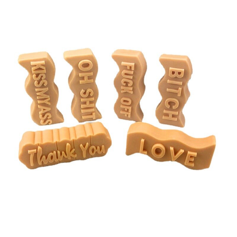 Moules à bougies en Silicone polyvalents, salutations anglaises créatives, pour plâtre, savon, mots anglais, bricolage