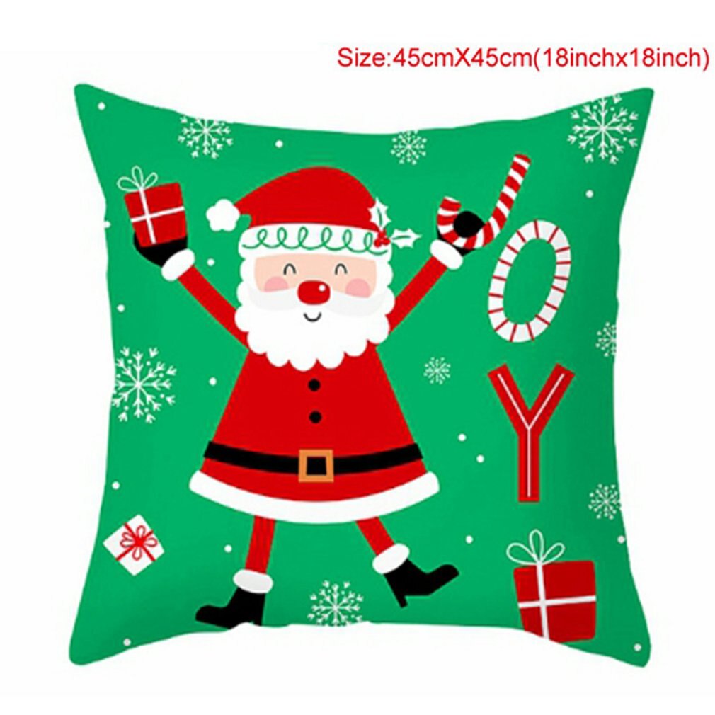 Taie d'oreiller de noël avec beau motif coussin de noël canapé taie d'oreiller chambre décoration coussin taie d'oreiller