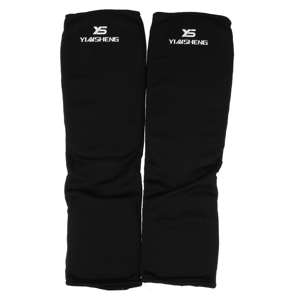 Katoen Wreef Scheenbeschermer Karate/Sanda/Taekwondo/Muay Thai/Boksen Leggings Enkel Ondersteuning Bescherming Voet Brace apparatuur