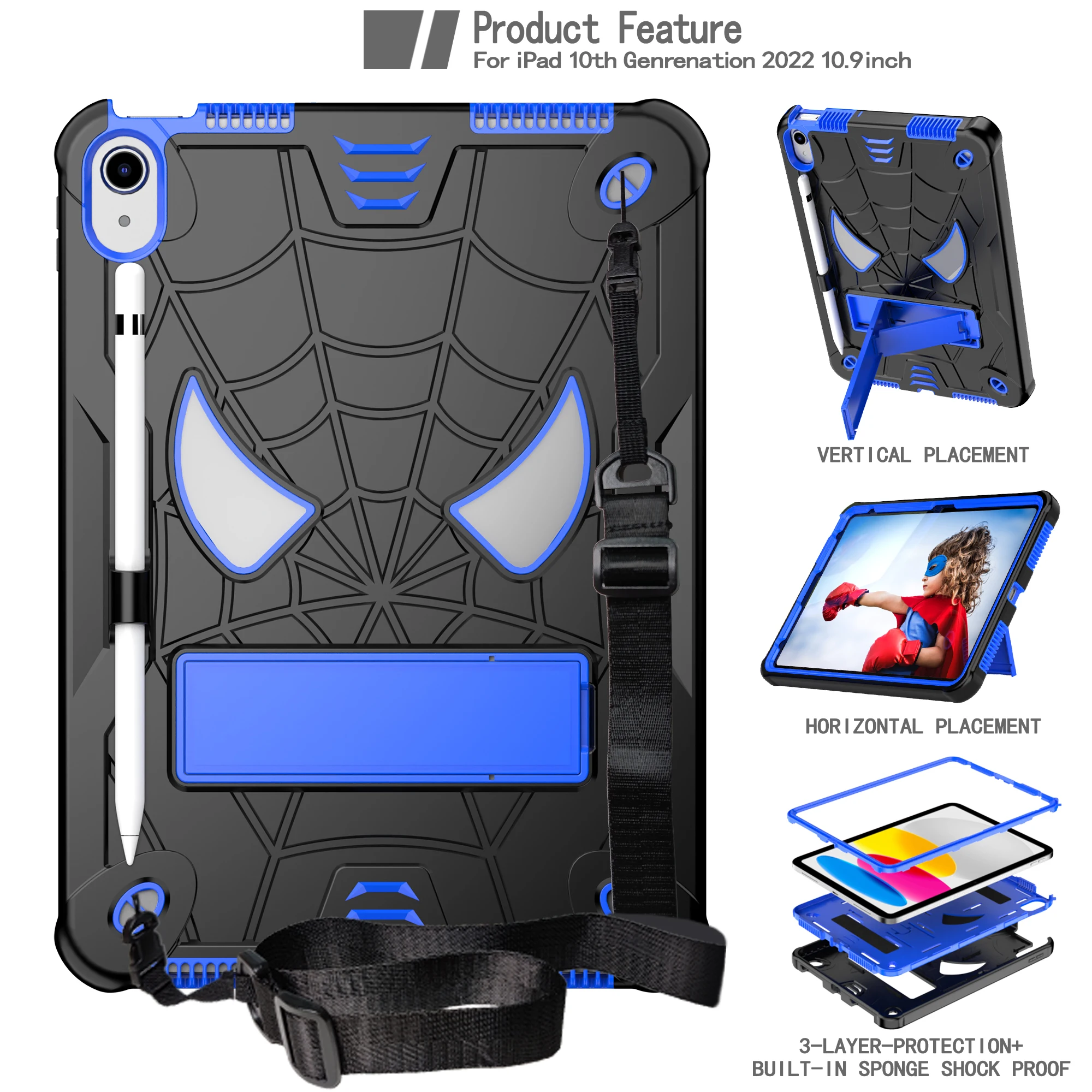 Funda protectora de cuerpo completo para tableta, cubierta a prueba de golpes para ipad 10, 10. ª generación, A2757, A2777, A2696, 2022: other